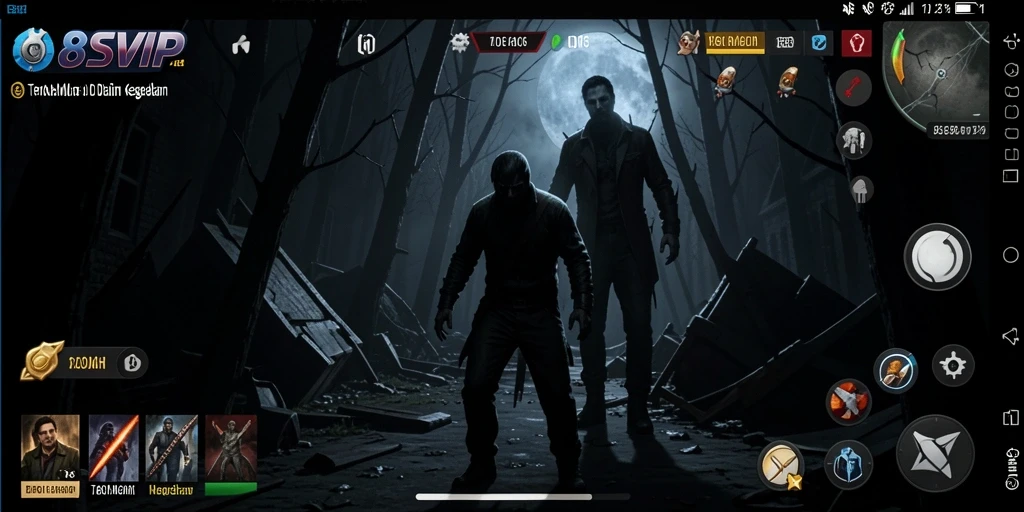 Screenshot utama 8SVIP menampilkan suasana gameplay Horror yang mencekam.