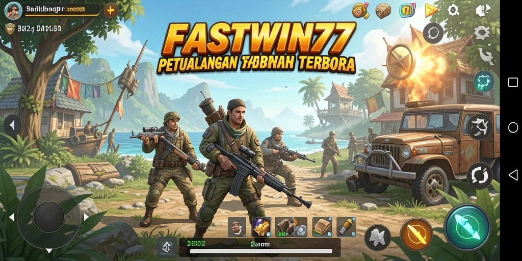 Tampilan gameplay seru dalam dunia terbuka yang luas.
