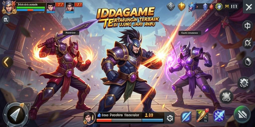 Gambaran gameplay pertarungan yang seru dari IDAGAME.