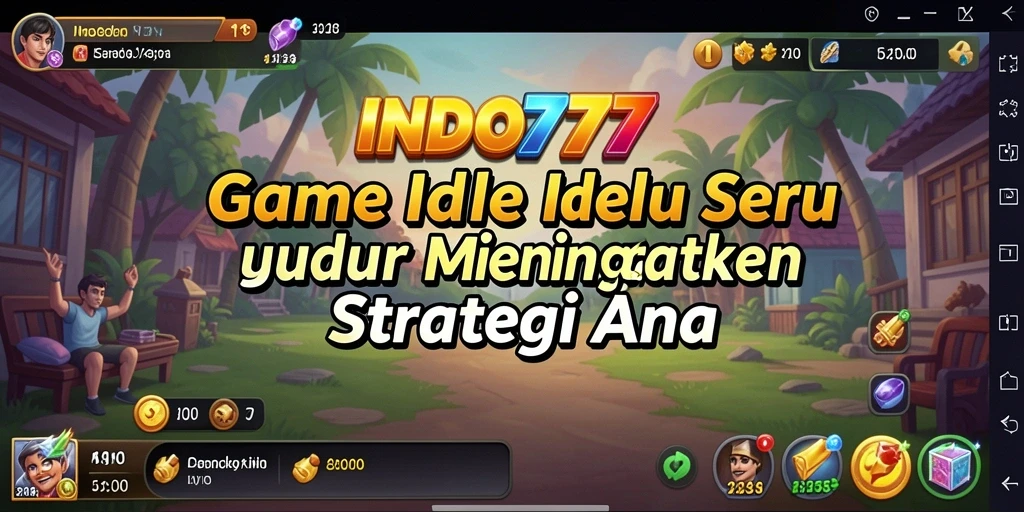 Tampilan gameplay seru di INDO777 yang menunjukkan kemajuan karakter.