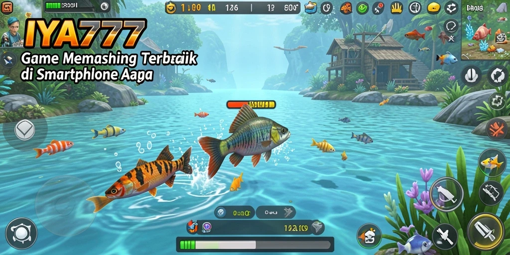 Screenshot game IYA777 menampilkan aksi memancing yang mendebarkan.