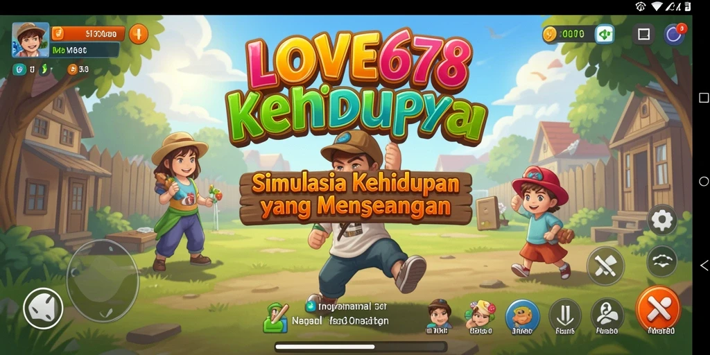 Screenshot gameplay LOVE678 menampilkan interaksi karakter yang dinamis.