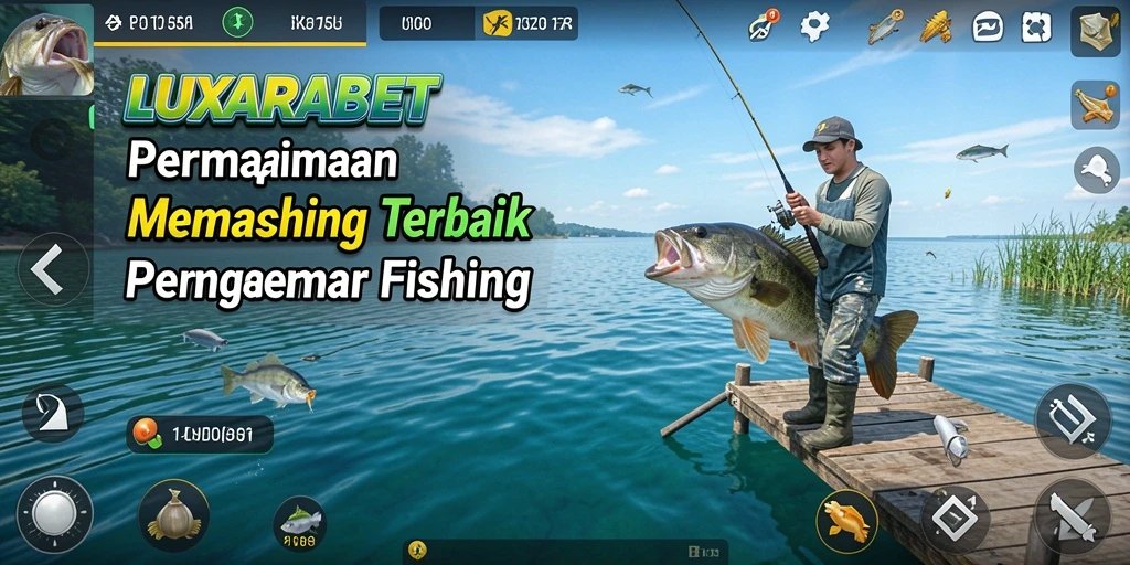Tampilan gameplay memancing yang menawan dan realistis di LUXARABET.