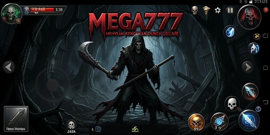 Tangkapan layar menampilkan gameplay menyeramkan di MEGA777.