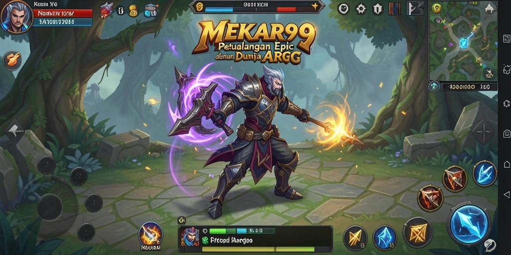 Tampilan menakjubkan dari pertempuran epik di MEKAR99 ARPG.