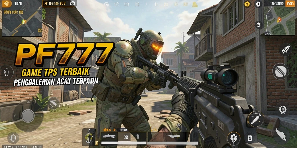 Tampilkan gameplay mendebarkan dari PF777 dalam aksi TPS.