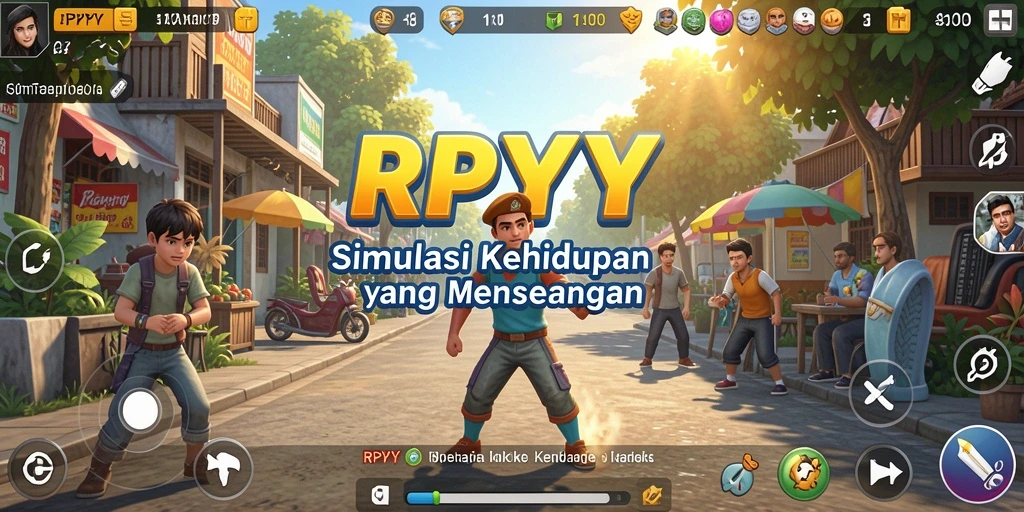 Gameplay RPYYY menampilkan kreativitas dalam simulasi dunia.