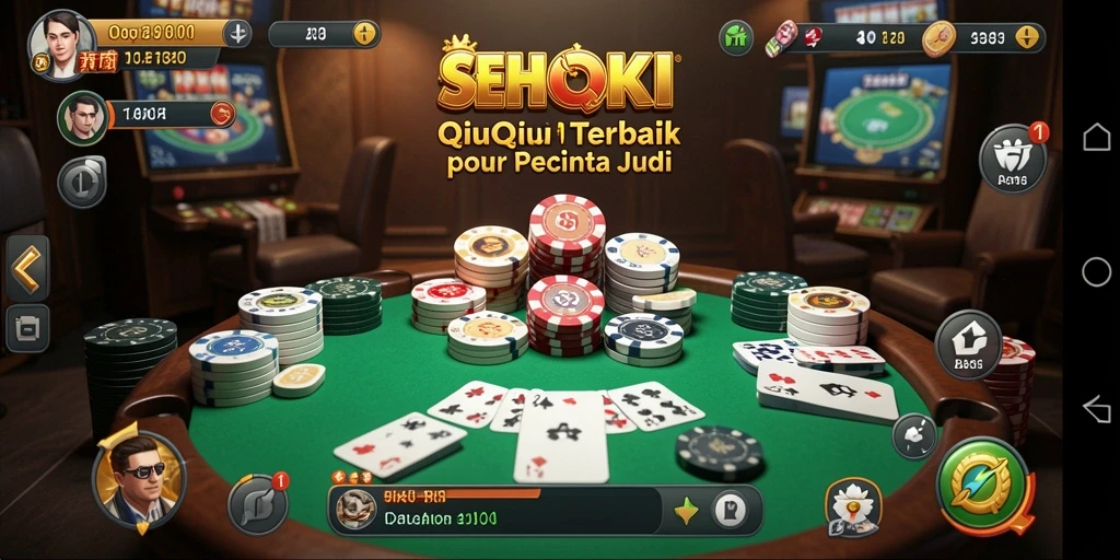 Tampilan gameplay seru SEHOKI dengan aksi QiuQiu yang mendebarkan.